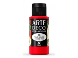 Pintura Acrilica Arte Deco Vallejo 60 Ml (Rojo Cálico 33)