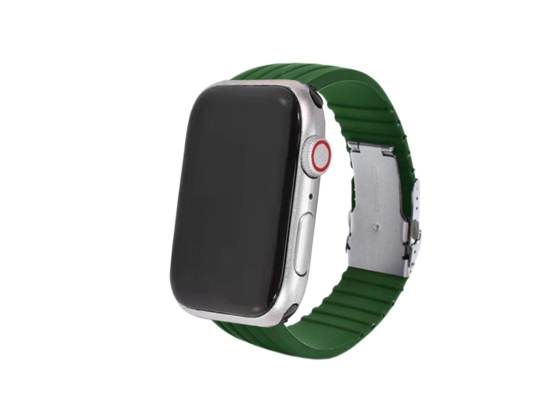 Correa Silicona Líquida para Apple Watch Series 6 44mm Verde