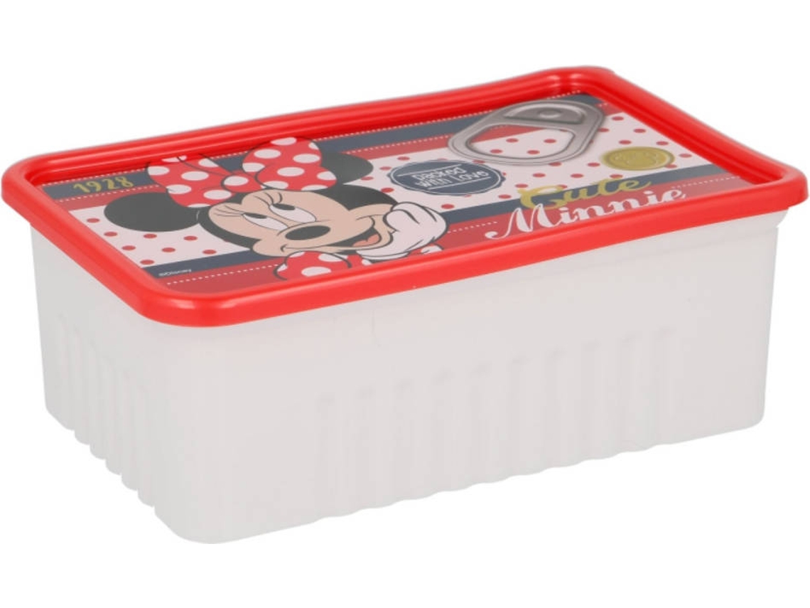 Lonchera MINNIE MOUSE (Blanco - Plástico - 5.7 x 15.8 x 10.3 cm)