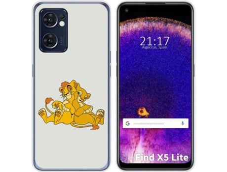 Carcasa Oppo Find X5 Lite 5G TUMUNDOSMARTPHONE Dibujos Leones Multicolor