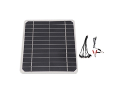 Cargador solar de 10 W y 12 V para batería de coche y teléfono móvil