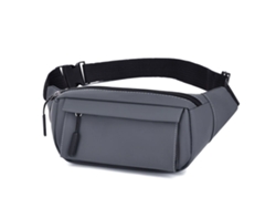 Riñonera Impermeable De Gran Capacidad Para Teléfono Móvil, Unisex, Color Gris.
