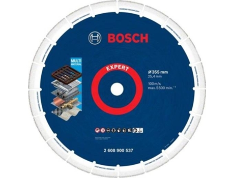 Disco de Corte BOSCH Expert Diamond Metal Wheel 355x25.4 mm para Sierras A Gasolina; para Sierras Circular en Soporte Basculante