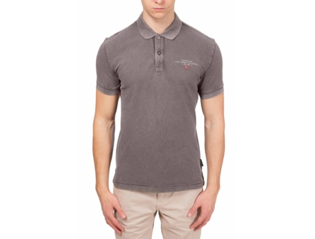 Polo de Hombre NAPAPIJRI Algodón Gris (M)