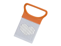 Cortador de cebolla naranja de acero inoxidable, utensilio de cocina ecológico, MDUG