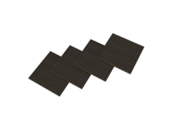 Conjunto de 8 paneles acústicos Vang 3D, 2,88 m², lamas lineales - Neu.holz Roble Gris