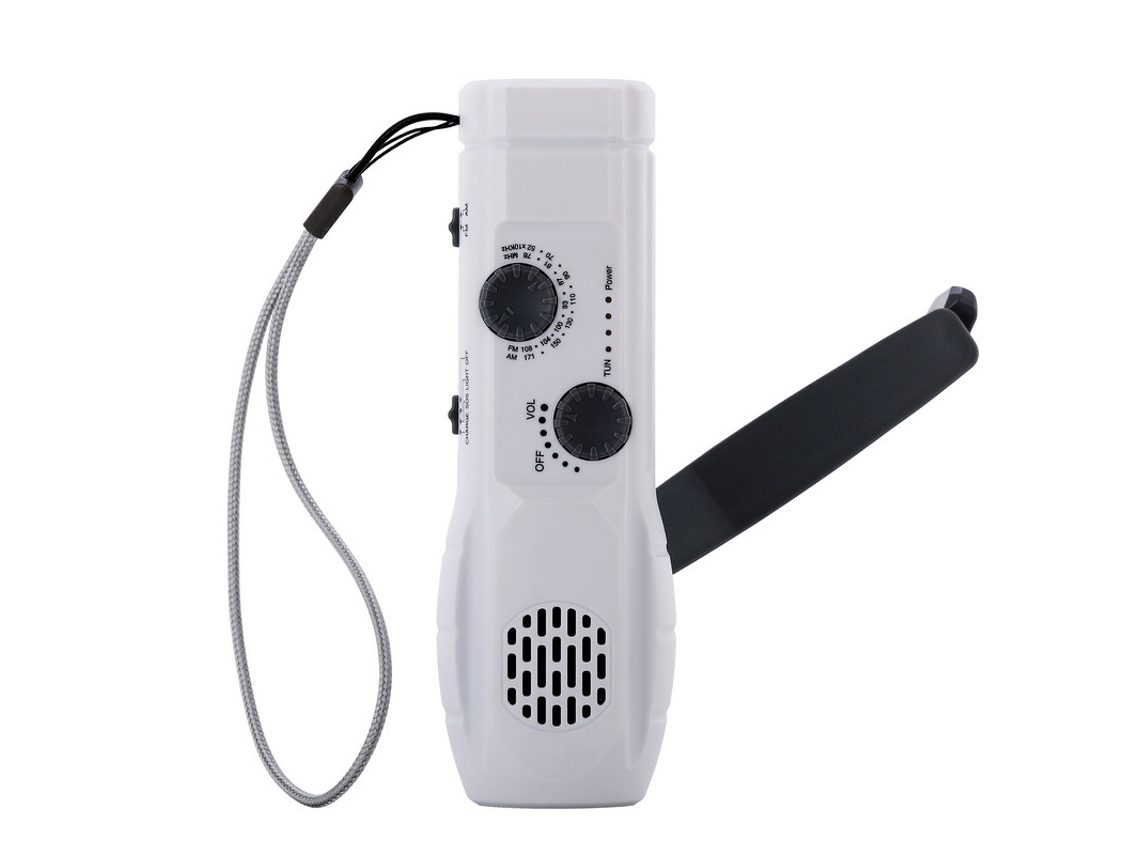 Radio Led Con Manivela, Linterna Am/fm De 1200 Mah, Radio De Emergencia Recargable Por Usb, Ideal Para Senderismo Al Aire Libre.
