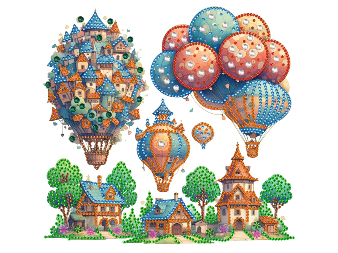 Pintura de diamante SIURN Ab29, manualidades, decoración del hogar (30 x 30 cm)