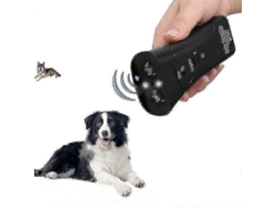 Entrenador ultrasónico para perros Pet Gentle, entrenador portátil de dos canales Pet Gentle de Petty Pals con linterna LED, equipo de seguridad Petgentle.