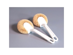 Cepillo de cocina Rebe para ollas y sartenes con cerdas de fibra de coco natural, mango ergonómico y duradero (2 unidades)