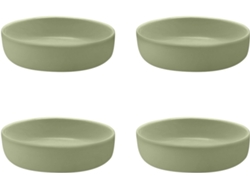 Juego De 4 Platillos Para Bolsitas De Té, Color Verde Matcha.