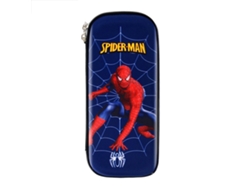 Estuche De Lápices Estilo Cartoon Cute Resistente A Golpes Cremallera Metalica Ligero Portatil Duradero Gran Capacidad Hombre Araña Azul