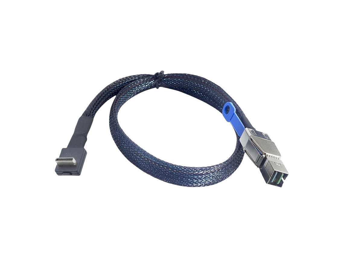 Cable adaptador trenzado SFF 8611 4i a 8644, capacidad de corriente 0,5 A SFUSHOS