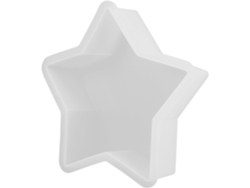 Molde De Silicona Con Forma De Estrella De Cinco Puntas Para Manualidades, Flexible Y Reutilizable.