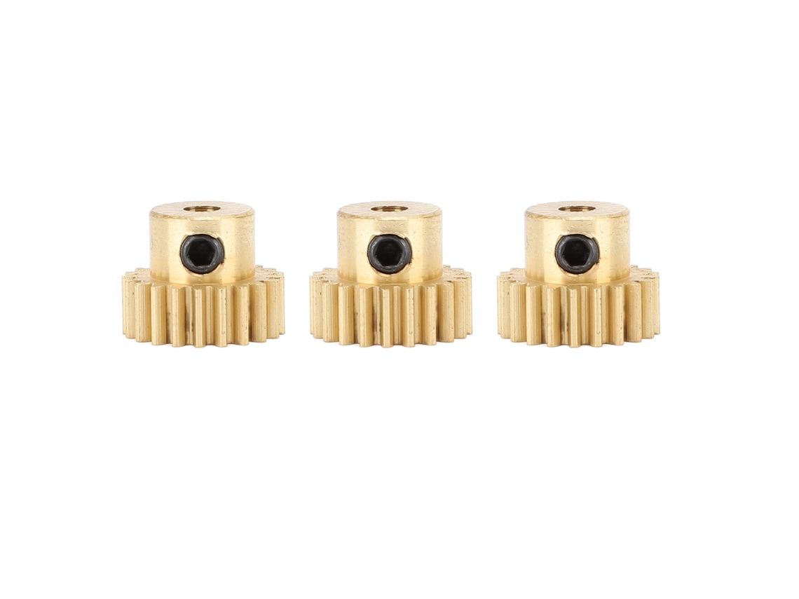 3 Piezas De Engranajes De Motor De Cobre Para Coches Rc M0.8 De 3,175 Mm De Diámetro Para Hsp Axial Traxxas Redcat