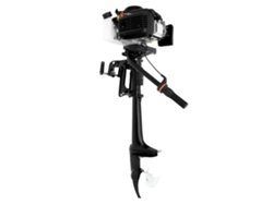 Motor fueraborda de 4 hp, diseño liviano, sistema de enfriamiento de aire comprimido, OEM negro