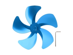 Aspa de ventilador de invernadero de aluminio, 5 aspas, azul