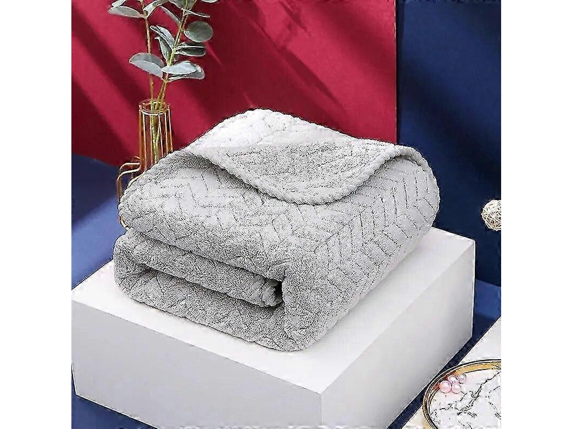Toalla gruesa sin pelusa, de terciopelo coral de secado rápido, absorbente para el rostro, 25 x 26 pulgadas, Rosewell