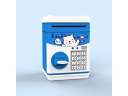 Ats-banco De Ahorros Con Dibujos Animados Niños Lindo Con Música Y Cuentos Juguete Regalo Azul