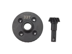 Engranaje Diferencial De Acero Rc De Alta Resistencia Anillo Y Piñón Para Coche Control Remoto 1/10 33t 12t