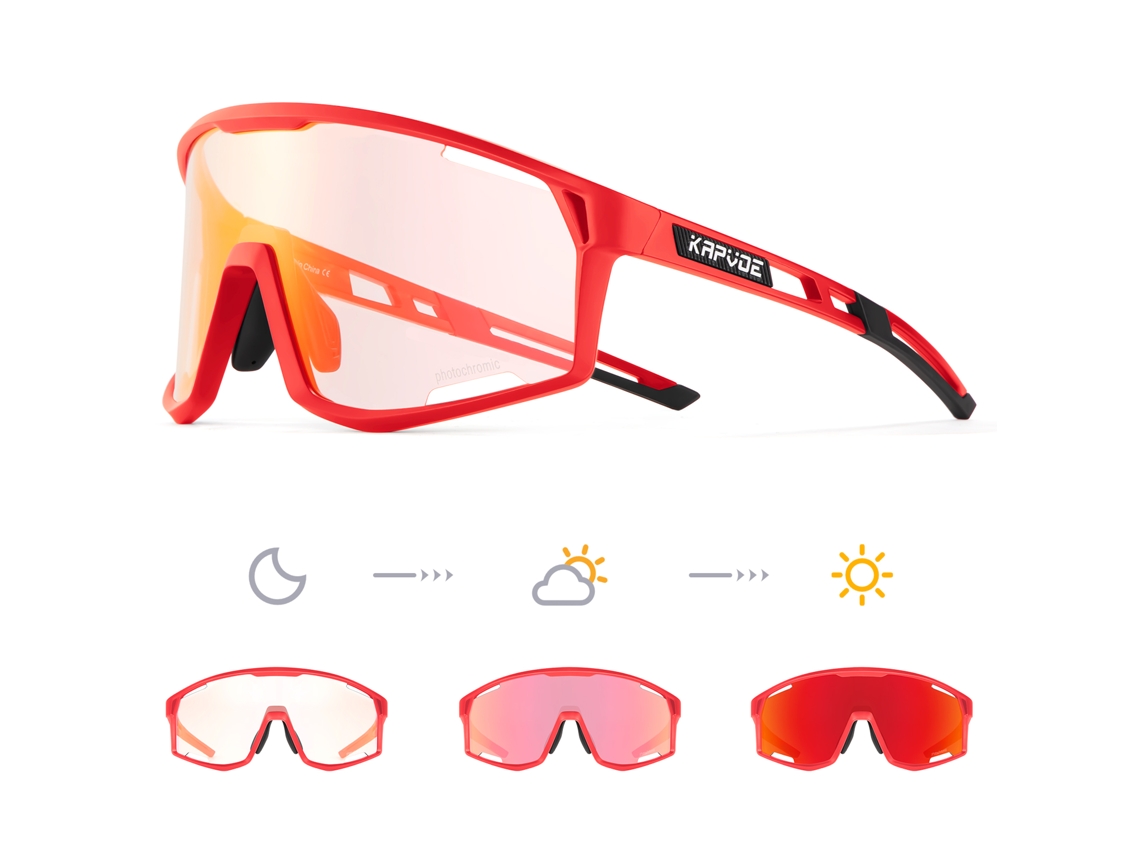 (estilo 12) Gafas De Ciclismo Fotocromáticas Unisex, Lentes De Polipropileno Translúcido Uv400