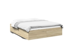 Maison Exclusive - Estructura De Cama Madera De Ingeniería Roble Sonoma 150x200 Cm