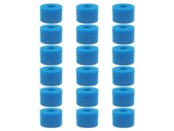 18pcs Filtros Espuma Reutilizables Lavables Para Pure Spa Tipo S1 Bañera De Hidromasaje Azul