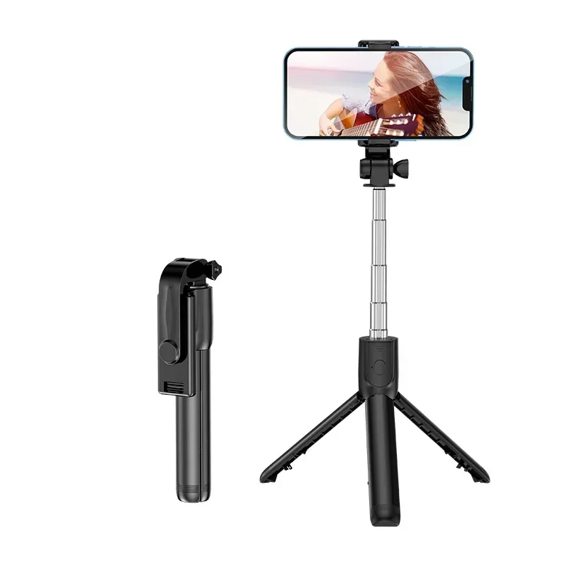 (negro, Sin Luz) Trípode Portátil Con Control Remoto Bluetooth, 700mm, Fabricado En Plástico.
