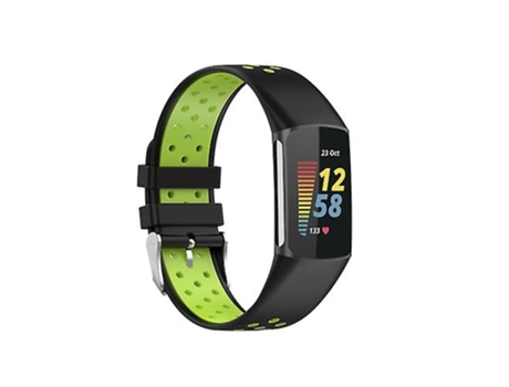 Correa Smartwatch Para Fitbit Charge 5 Negro Verde VENISYMLIS