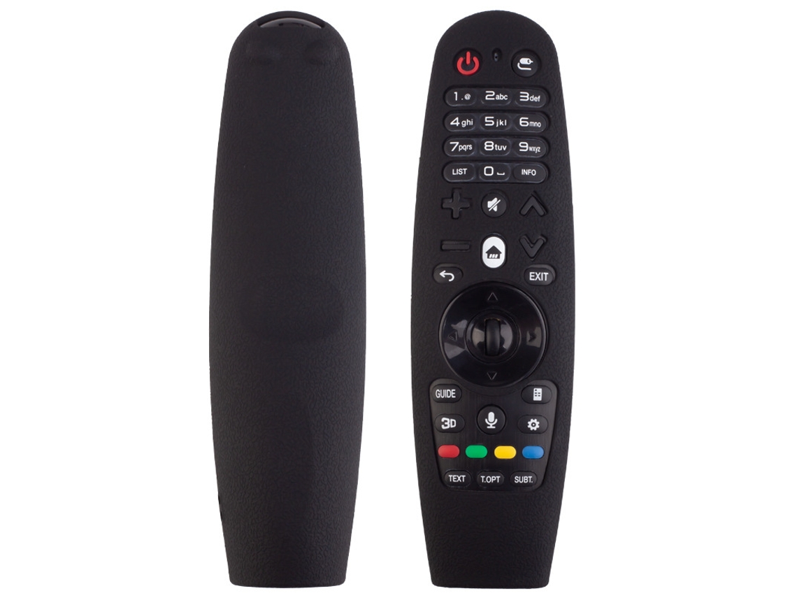 Capa Protectora De Silicona Para Control Lg Mr650/mr600 Envuelto Completo Negro