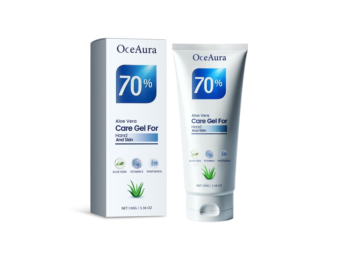 Gel de manos Oceanura con aloe vera: hidrata y repara.