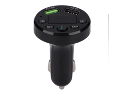Transmisor Fm Bluetooth E6 Con Puertos Usb Para Coche, Adaptador Manos Libres Para Audio Y Llamadas.