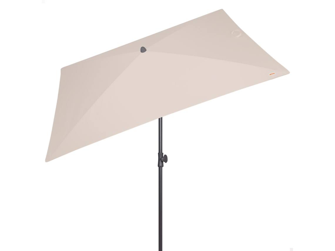 Aktive Parasol Jardín Rectangular Inclinable 200x125 Cm Crema Uv30