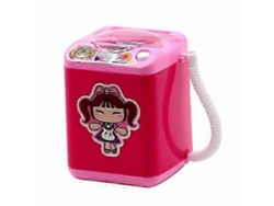 Lavadora de brochas de maquillaje en miniatura rosa. Rosewell