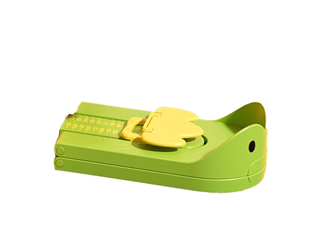 Medidor De Zapatos Infantil Portátil Y Preciso De Abs Para Niños - Verde
