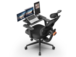 Silla de oficina ergonómica Magich003 con computadora portátil extraíble, estación de trabajo de escritorio, negra, Newtral