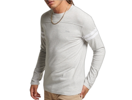 Camiseta para Hombre SUPERDRY (Algodón - XXL - Gris)