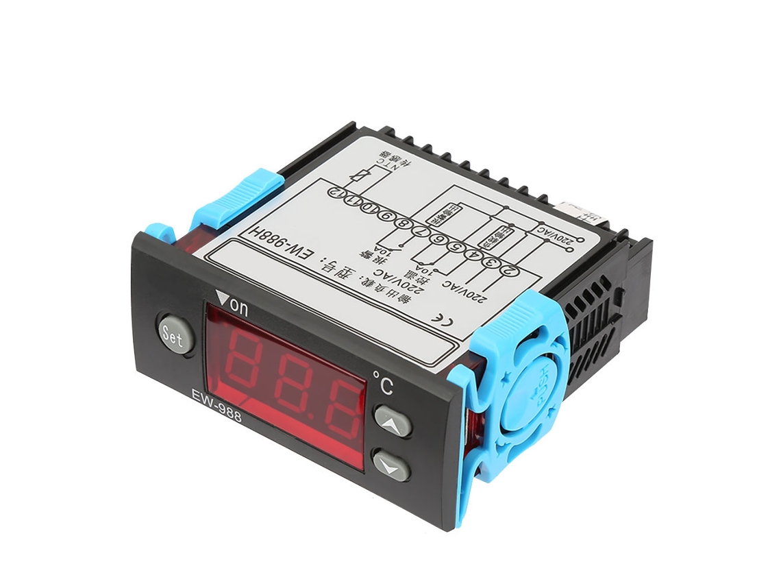 Controlador de temperatura de 3 dígitos con alarma