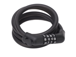 Candado de cable para bicicleta con combinación, antirrobo y seguro para bicicletas de montaña, motocicletas eléctricas y patinetes.