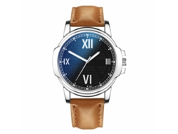 Reloj De Cuarzo Con Correa De Piel Sintética, De Estilo Sencillo, Moderno Y Decorativo Para Hombre.