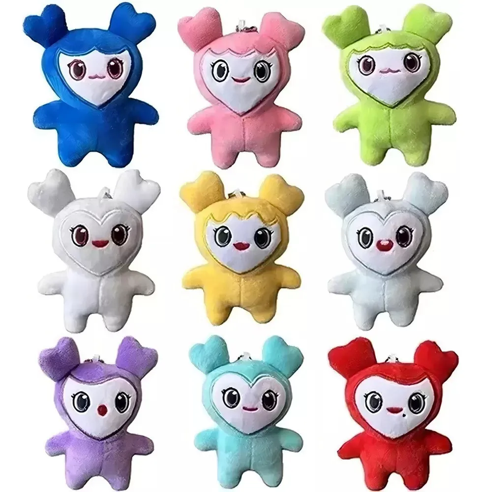 Caja, 9 piezas Twice llavero de peluche colgante encantador, K Pop, vayotoy