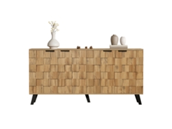 Aparador Moderno De 4 Puertas, 160,5 X 35,5 X 78 Cm – Diseño Práctico Para Salón, Dormitorio Y Comedor.