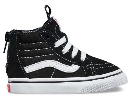 Zapatillas VANS Treinadores Sk8-Hi Zip - Niños (21.5 - Blanco)