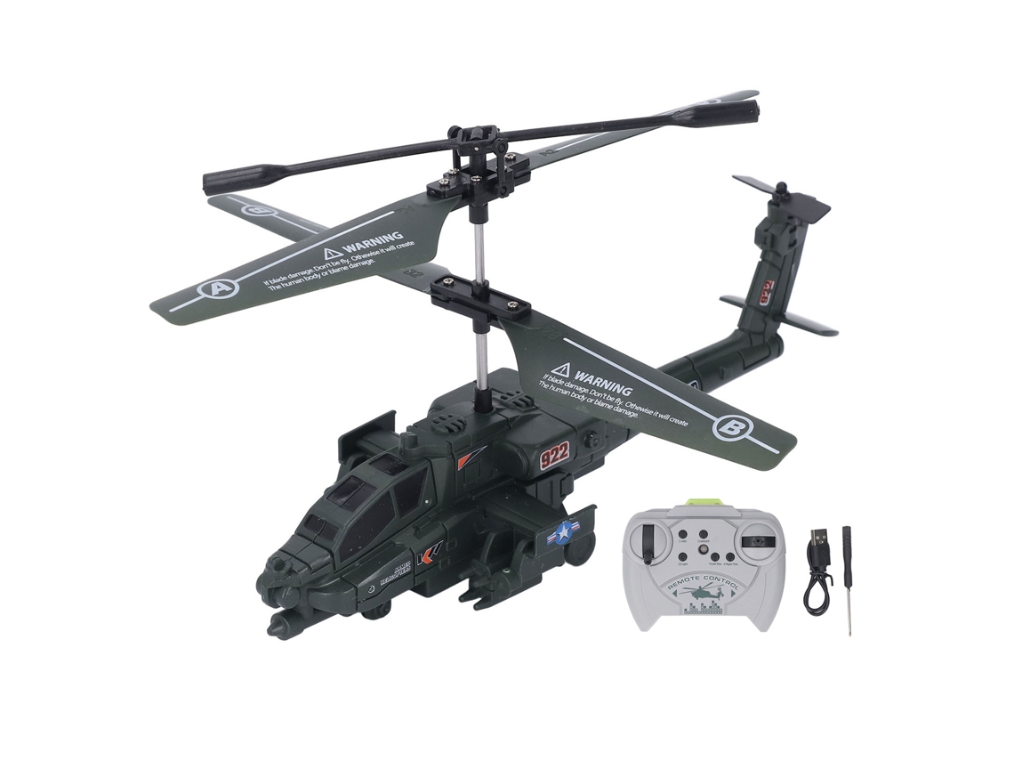 Helicóptero de control remoto ATS, recargable por USB, vuelo estable, batería de 500 mAh, 20 minutos de autonomía, juguete RC para niños.