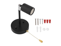 Aplique De Pared Rústico Retro Con Interruptor Cadena, Casquillo E26, Ángulo Ajustable Hacia Arriba