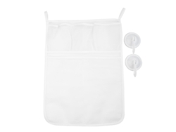 Saco De Armazenamento Hanging Malha Para Brinquedos De Banho Bebê, Organizador De Banheira Com Chupadores, 45*32cm