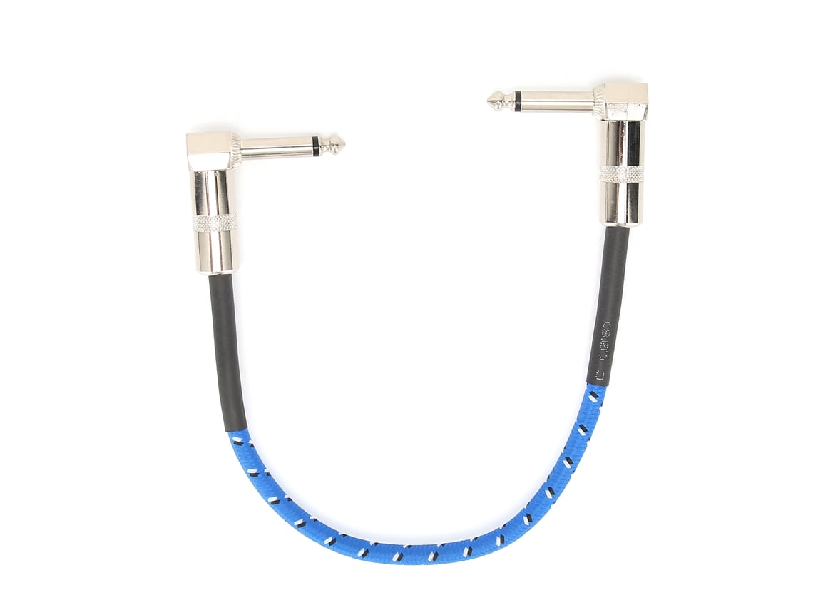 Cable De Efectos Para Guitarra Eléctrica De 6,35 Mm Con Conector Doble En Codo De 90° (suministro De Cable Para Efectos