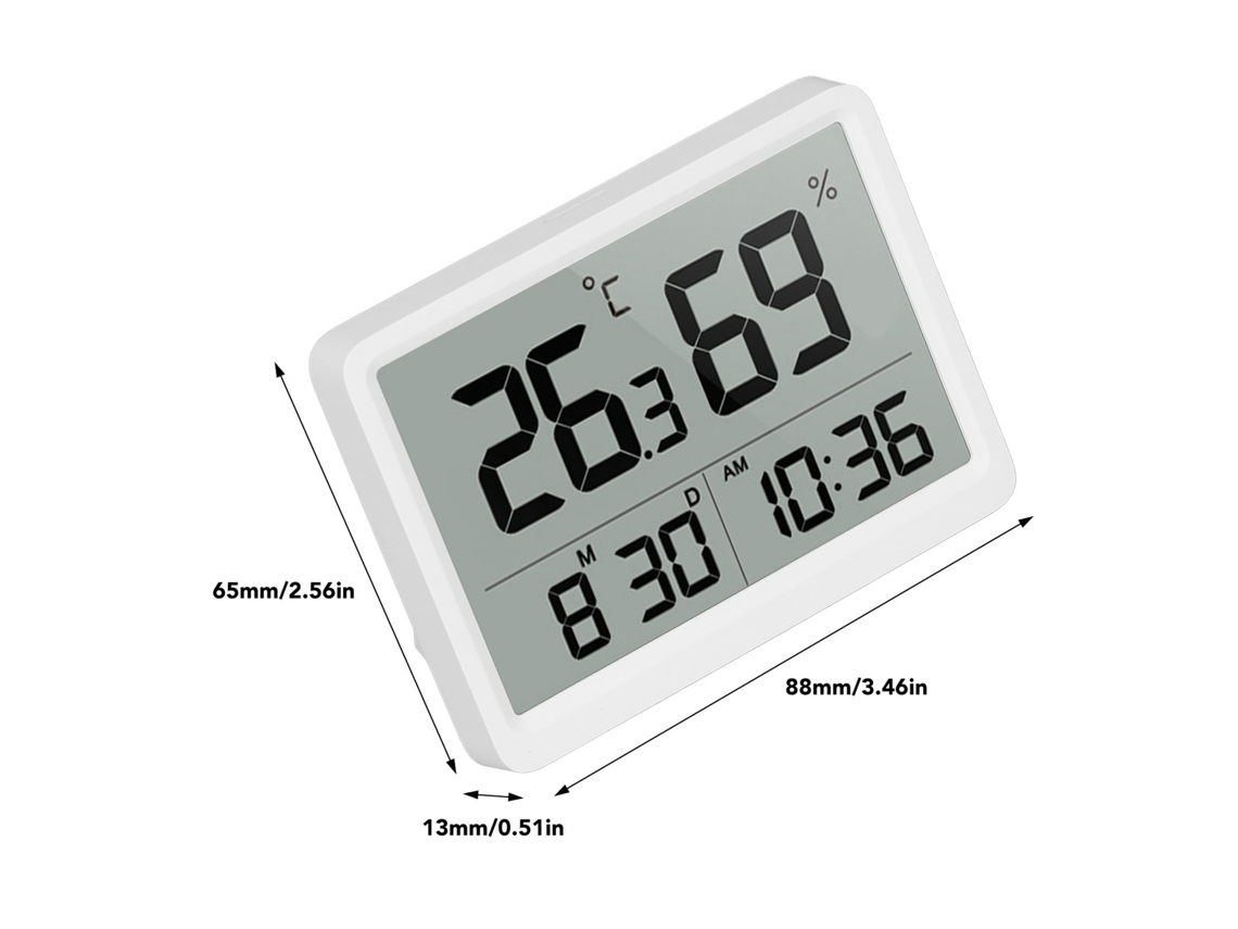 2026dz-termómetro Higrómetro Digital Interior Con Pantalla Lcd Grande Para Medir Temperatura Y Humedad