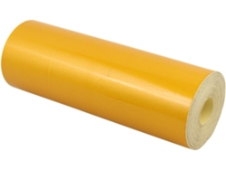 Cinta Reflectante Adhesiva De Seguridad De Una Sola Cara, 20 Cm X 15 M, Color Amarillo