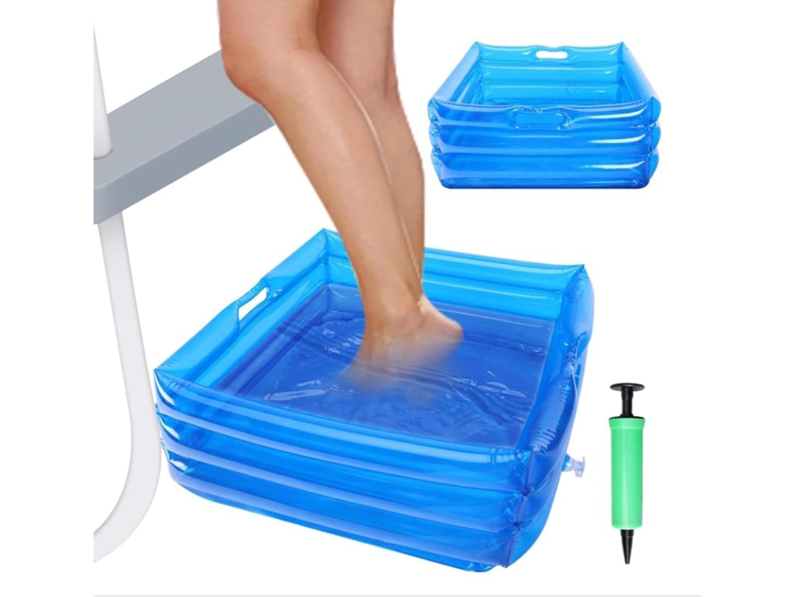 Lavabo Portátil De Pie Piscina, Inflable Para Baño